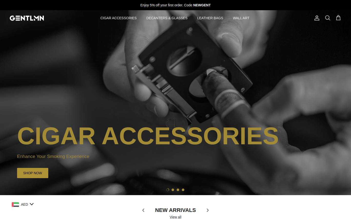 Gentlmn homepage screenshot