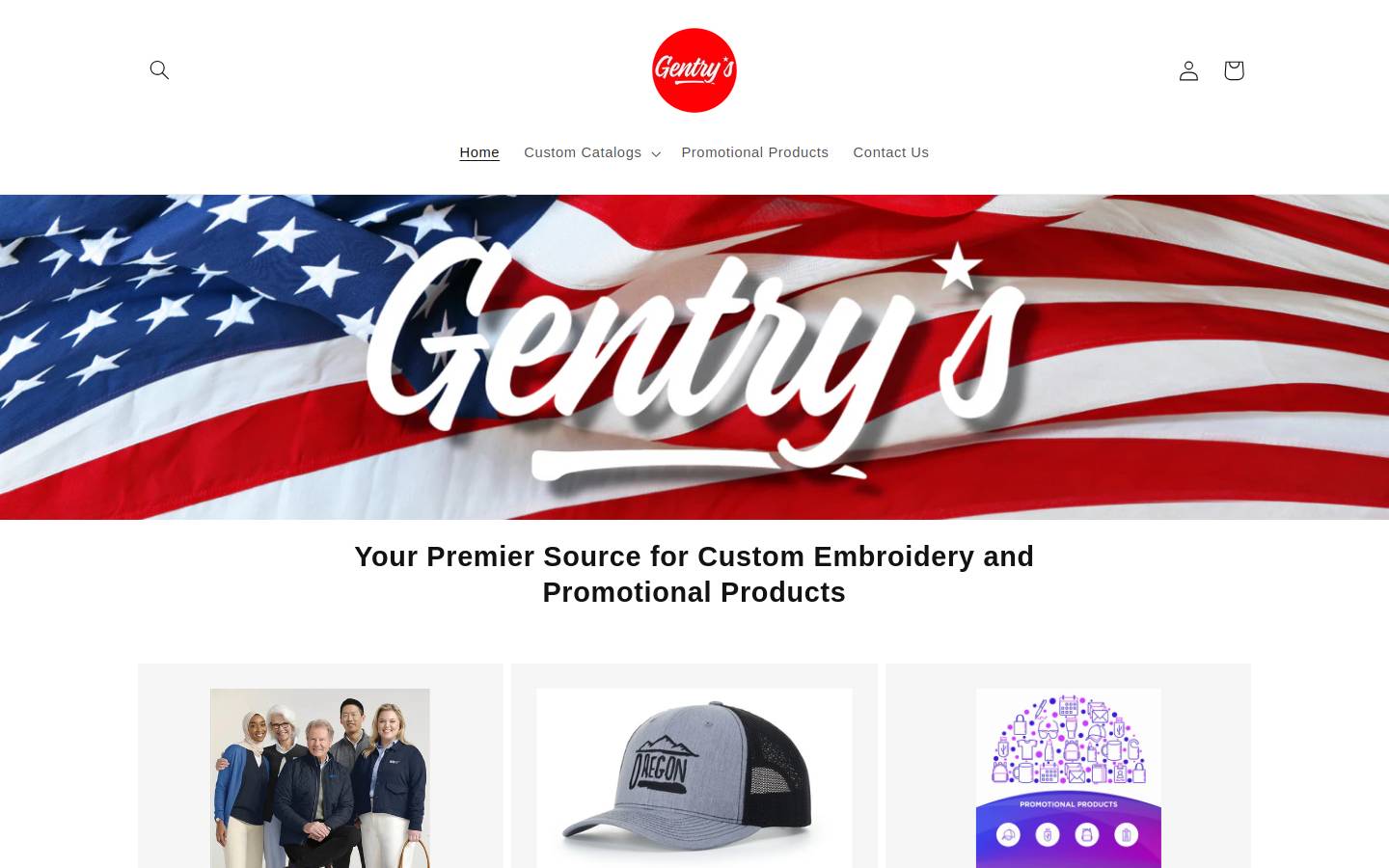 gentryswf.com homepage screenshot