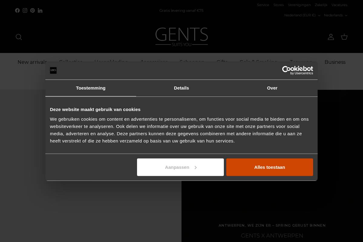 GENTS.nl homepage screenshot