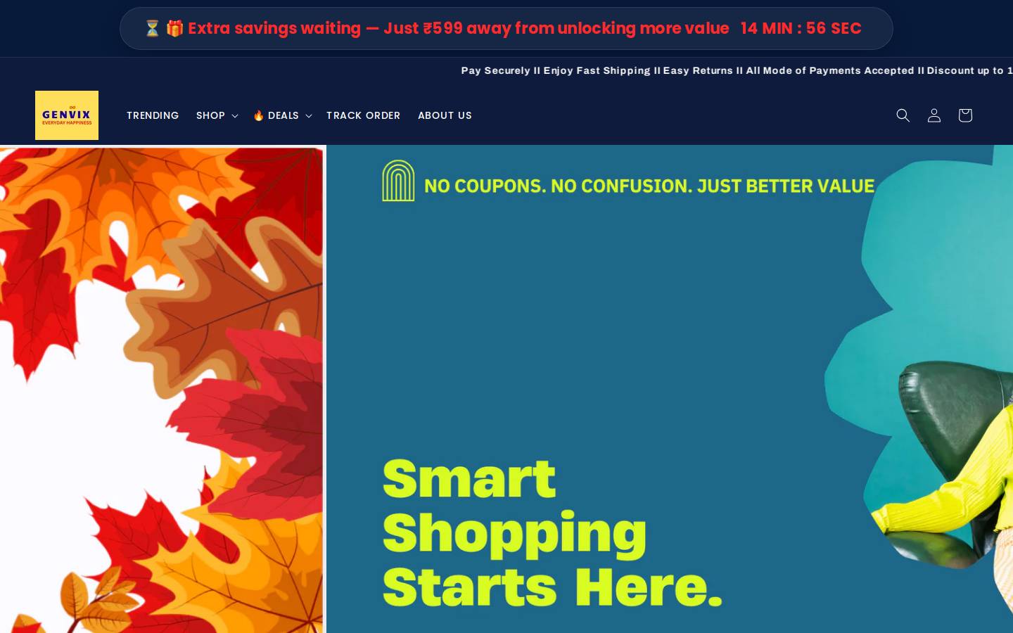 genvix.co.in homepage screenshot