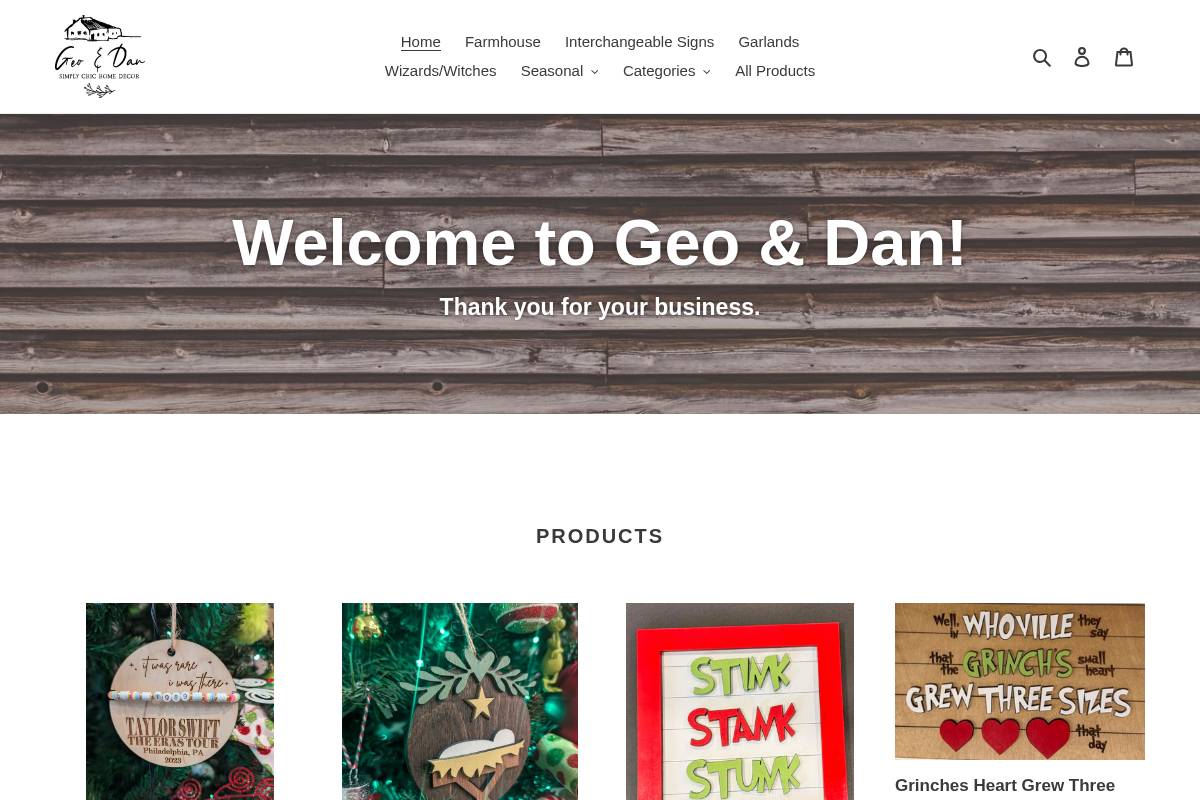 geoanddan.com homepage screenshot