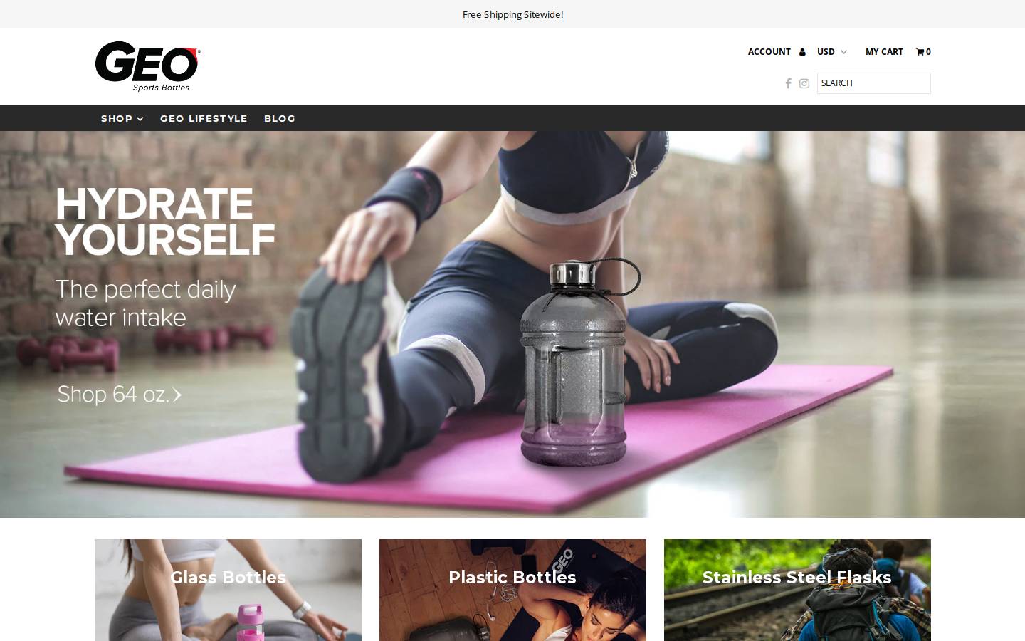 geobottles.com homepage screenshot