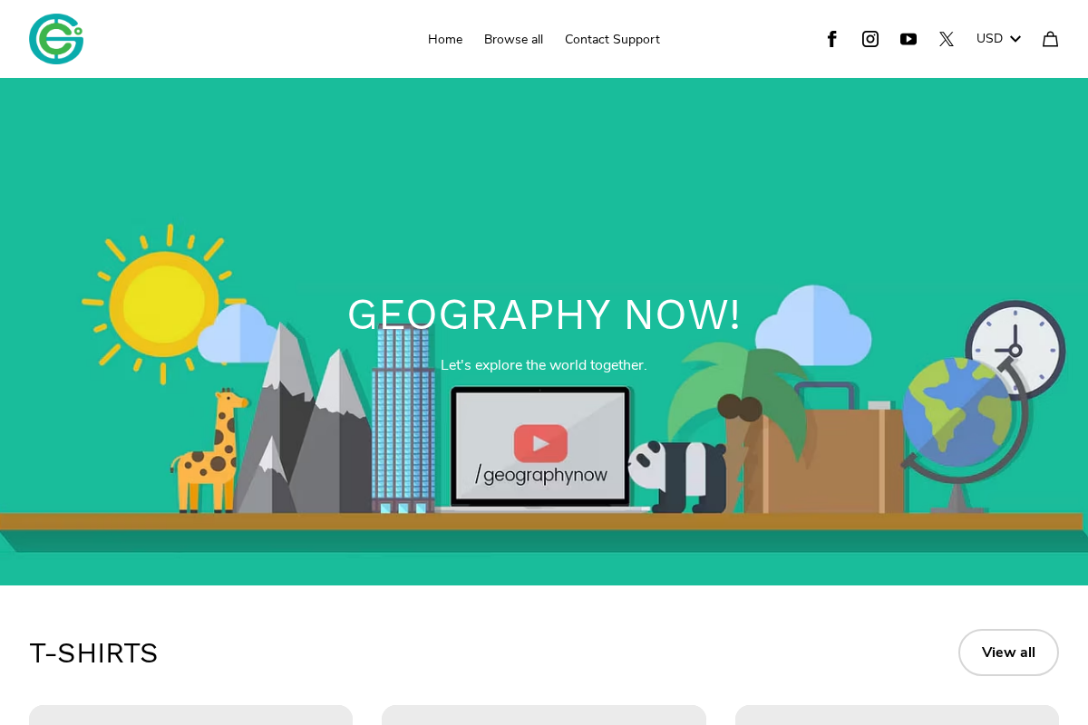 geographynow.com homepage screenshot
