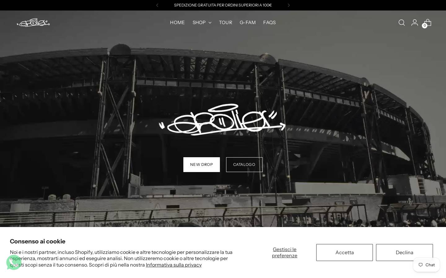 Geoliermerch homepage screenshot