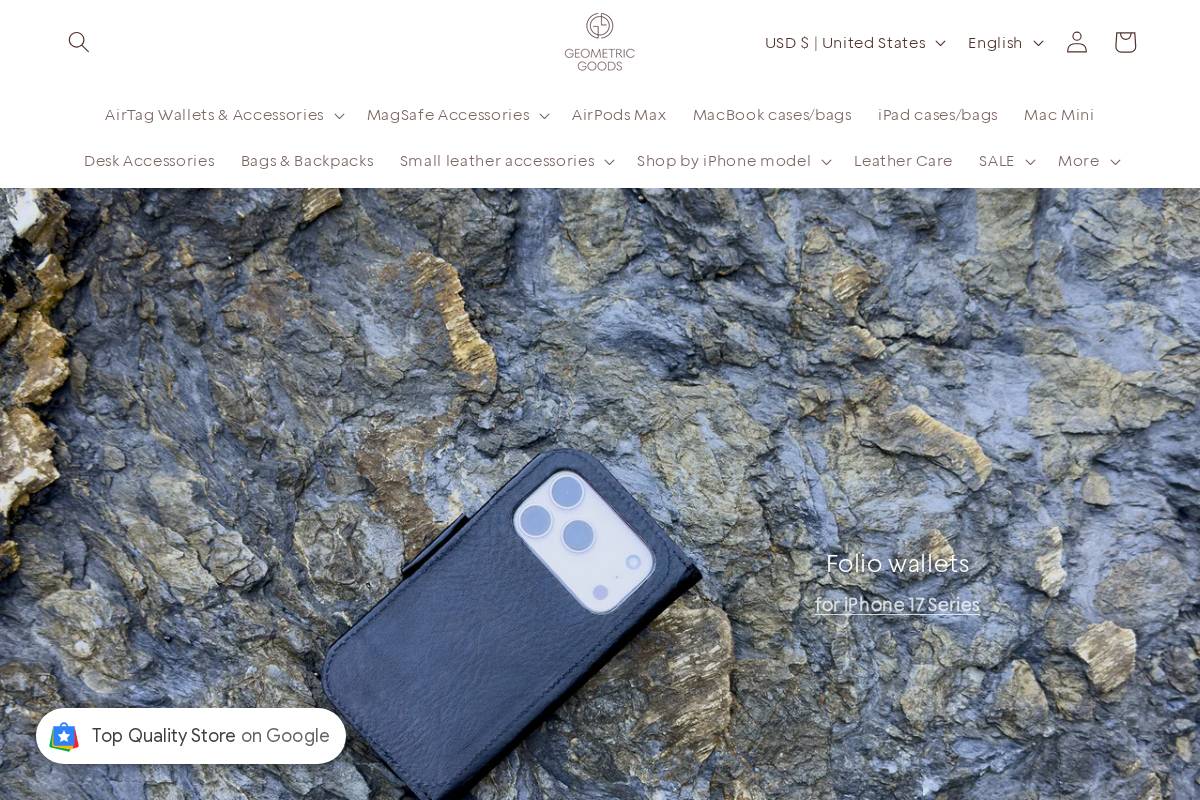 geometricgoods.com homepage screenshot