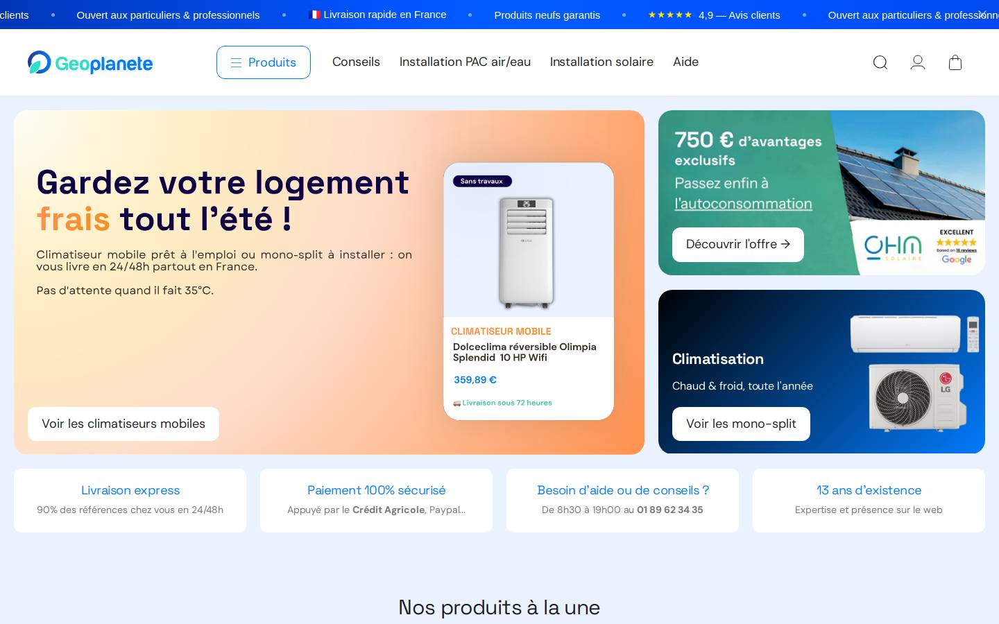 Geoplanete homepage screenshot