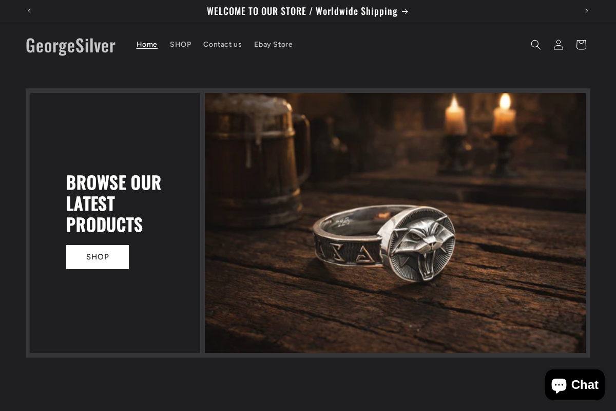 GeorgeSilver homepage screenshot