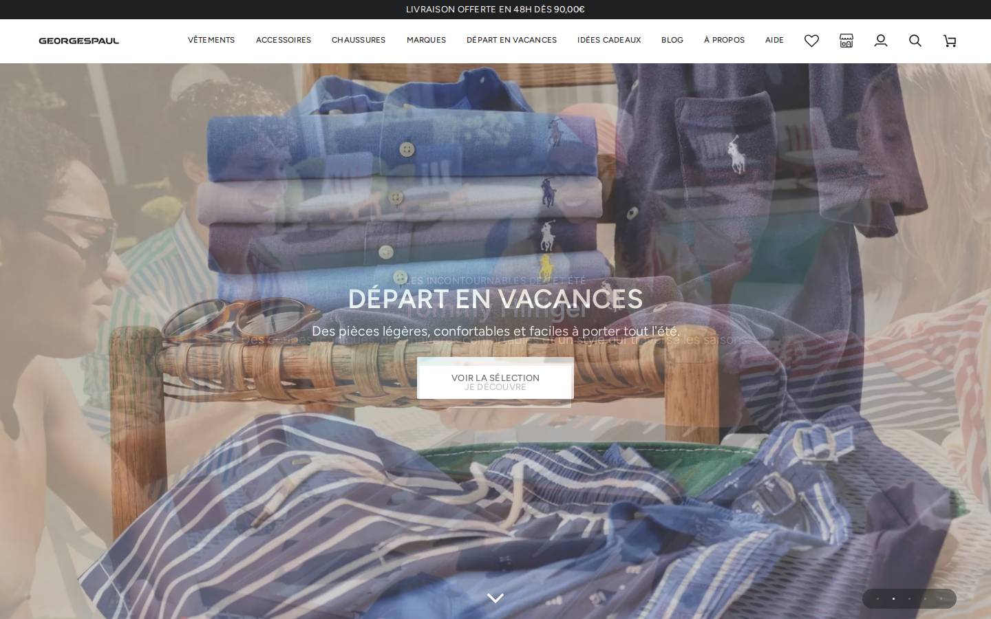 georgespaul.fr homepage screenshot