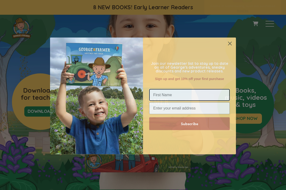 georgethefarmer.com.au homepage screenshot