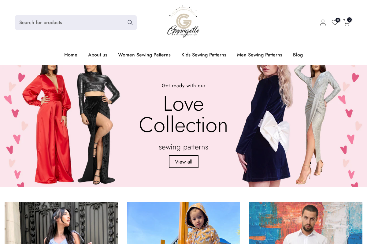 GeorgettePatterns homepage screenshot