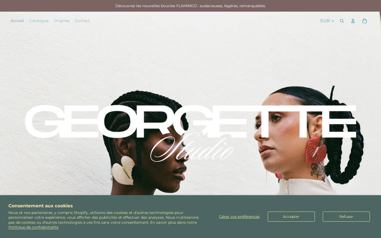 georgettestudio.com homepage screenshot