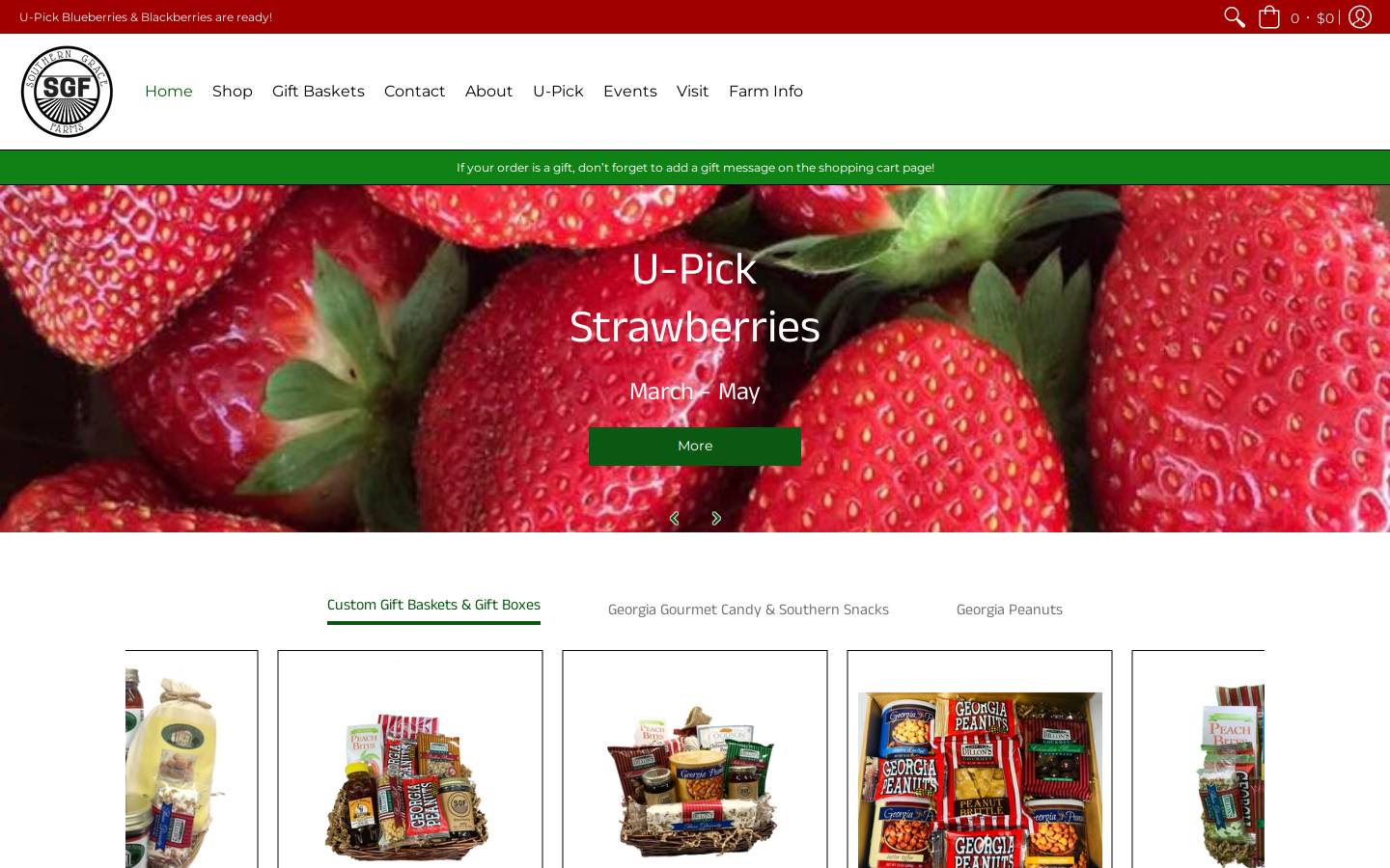 georgiablackberryfarm.com homepage screenshot
