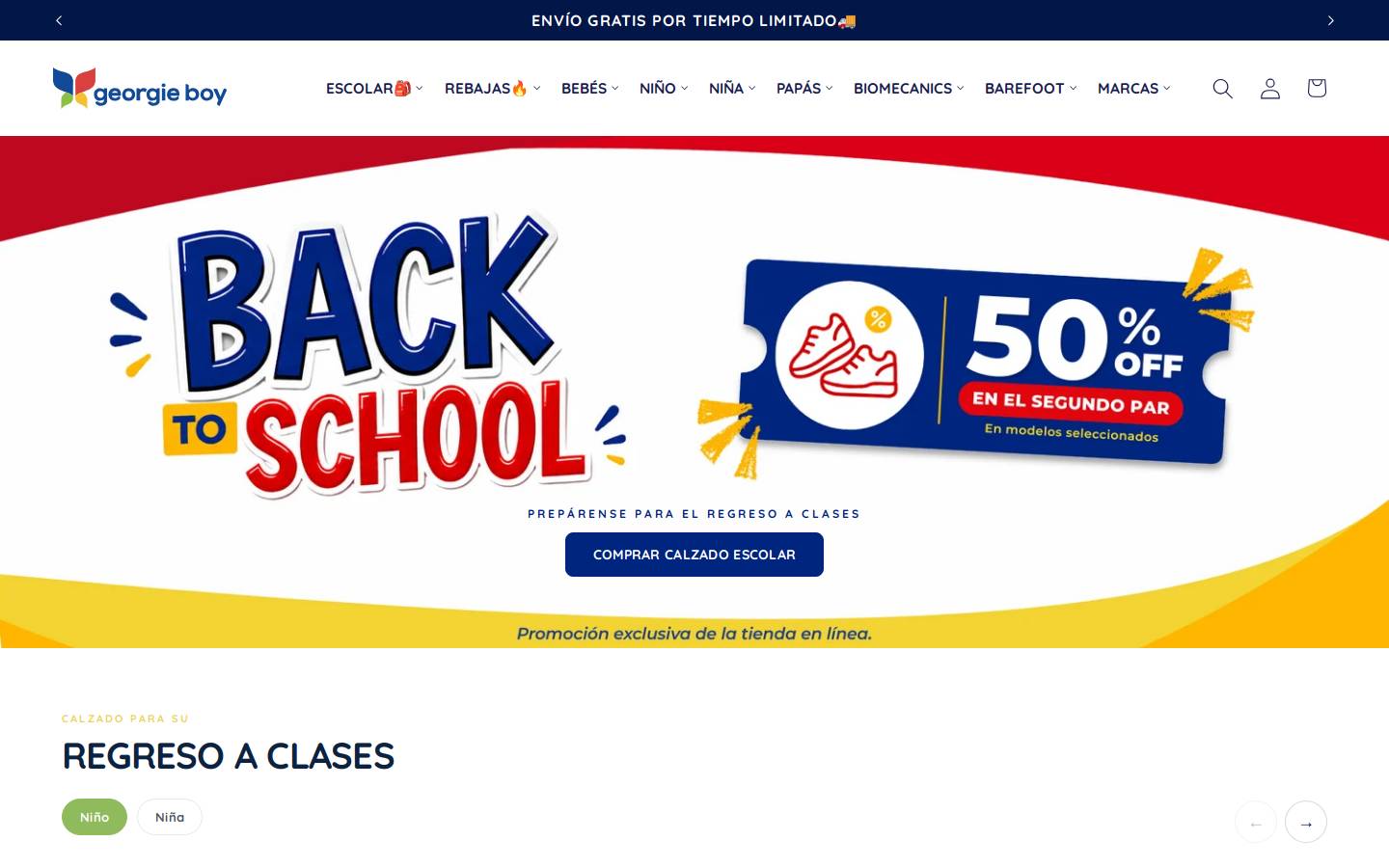 georgieboy.com homepage screenshot
