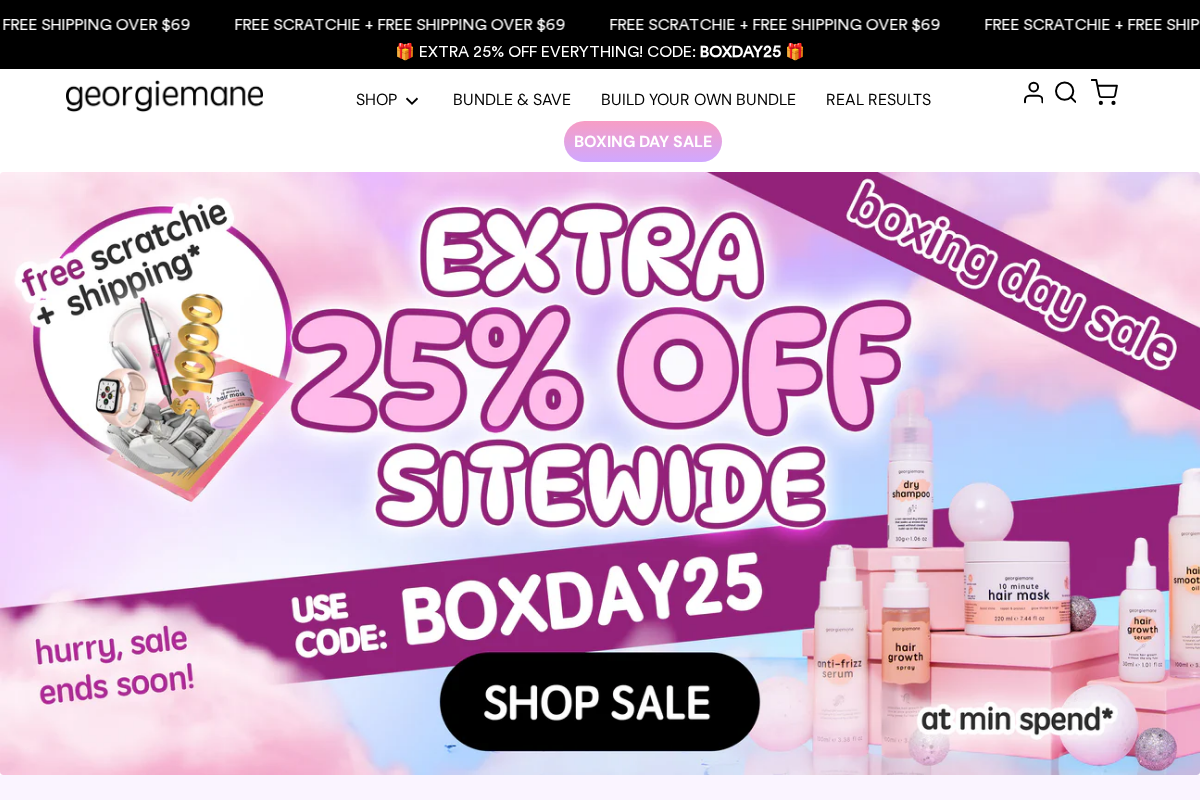 georgiemane homepage screenshot