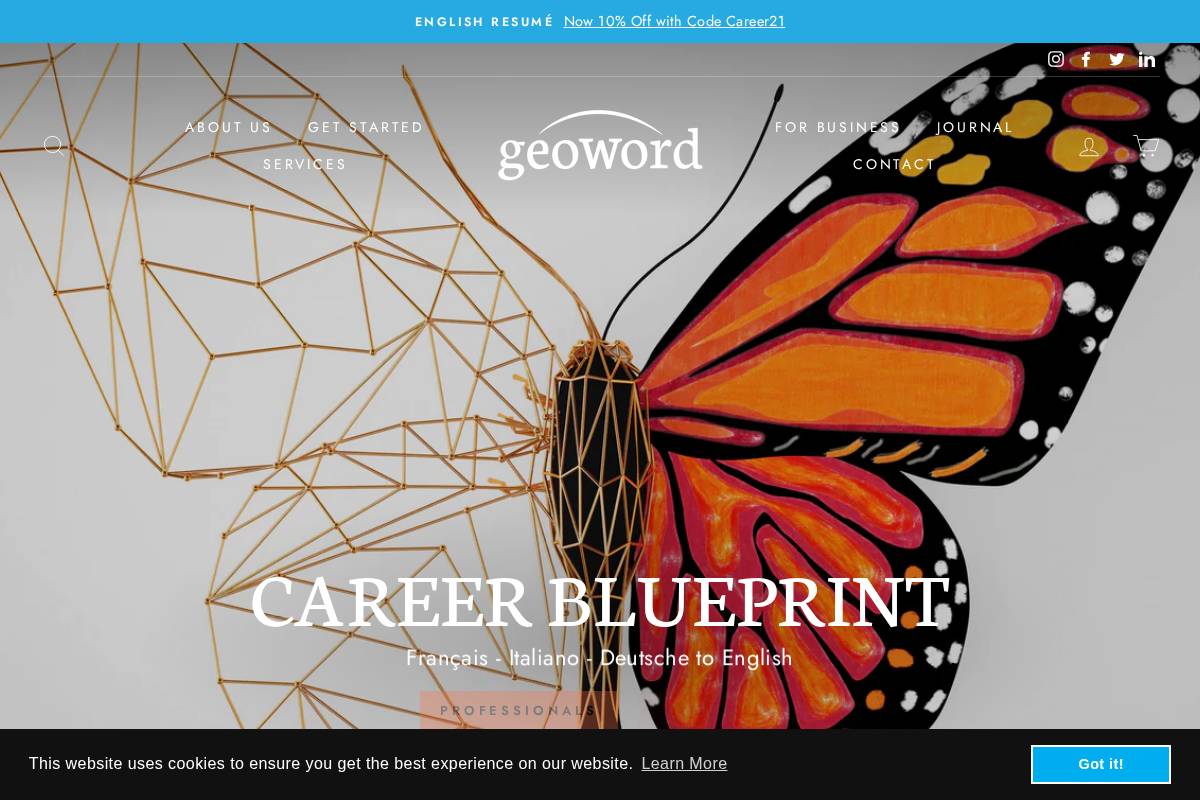 geoword.io homepage screenshot