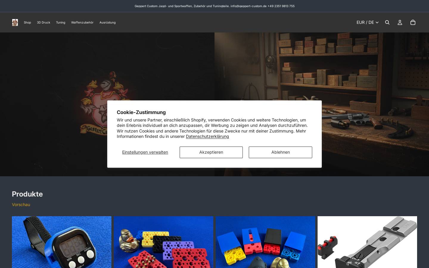 geppert-custom.de homepage screenshot