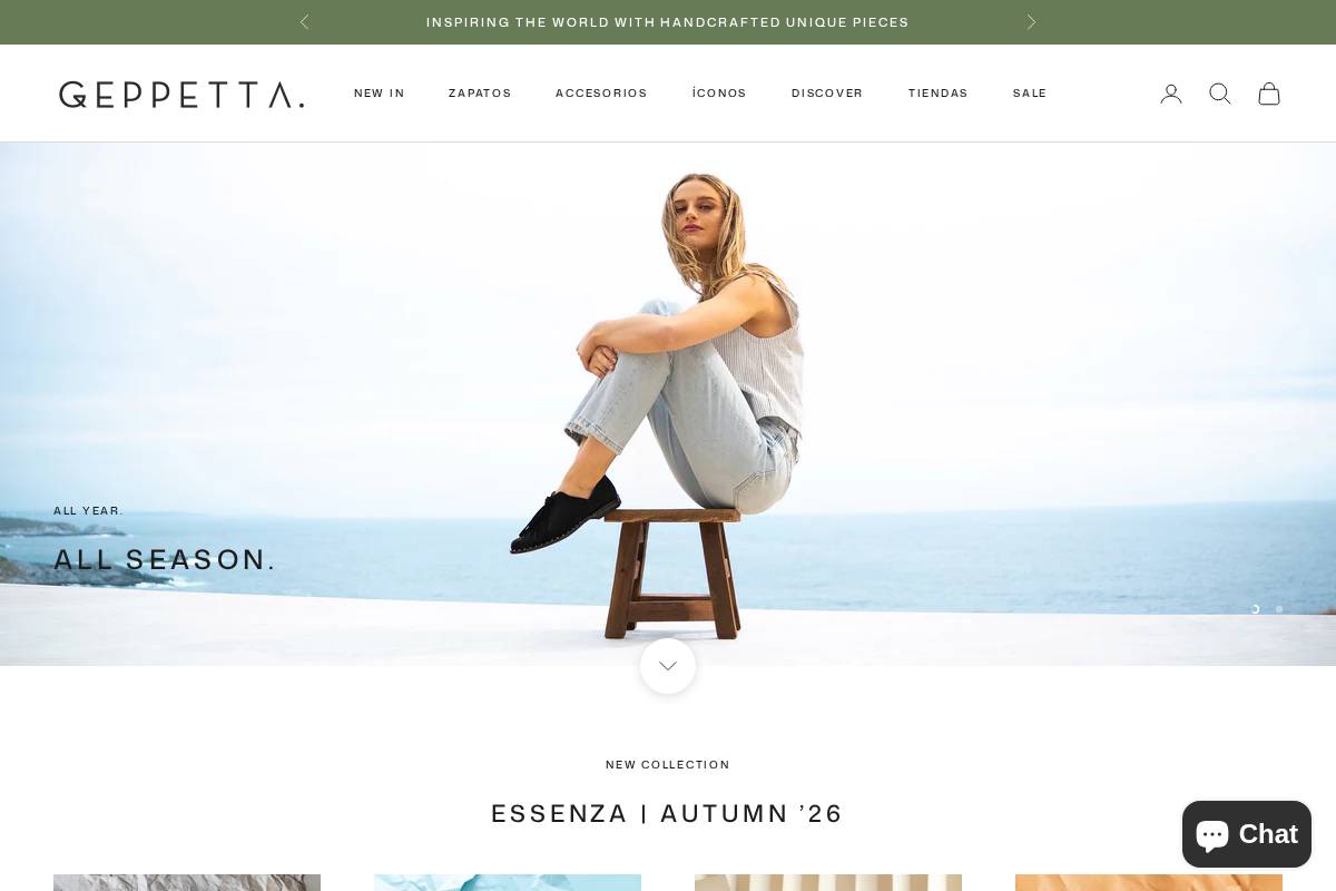 geppetta.cl homepage screenshot