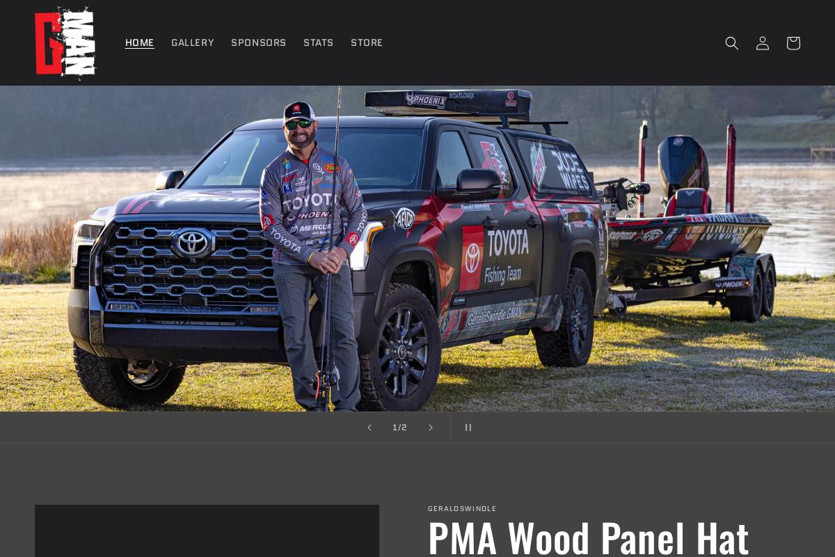 geraldswindle.com homepage screenshot