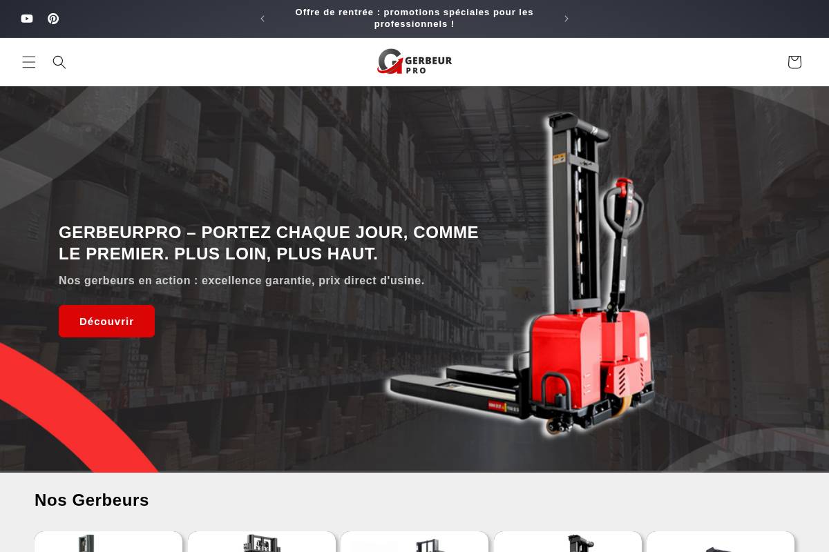 gerbeurpro.com homepage screenshot