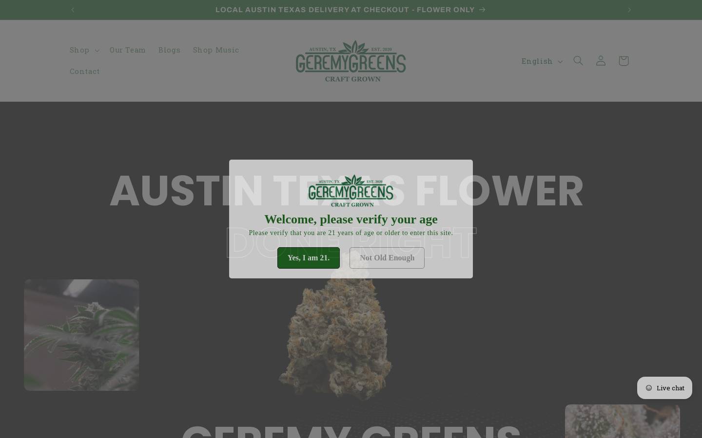 geremygreensfarm.com homepage screenshot
