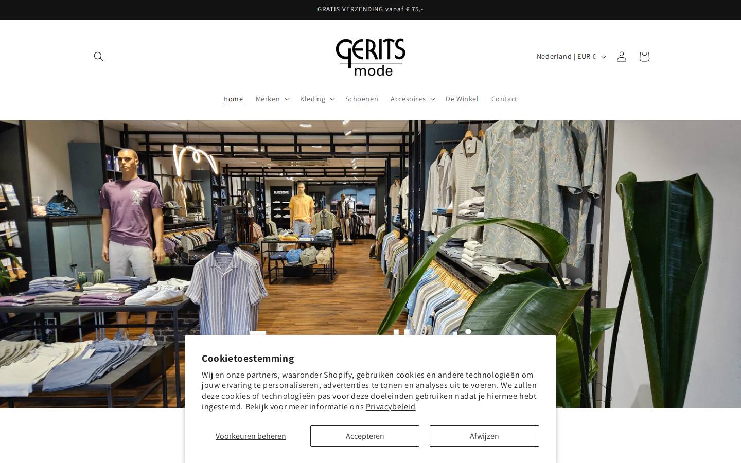 geritsmode.nl homepage screenshot