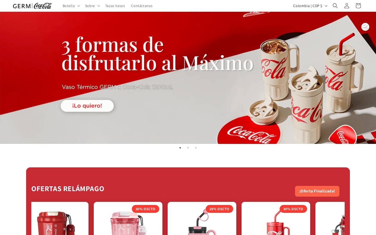 germ-cocacola.co homepage screenshot