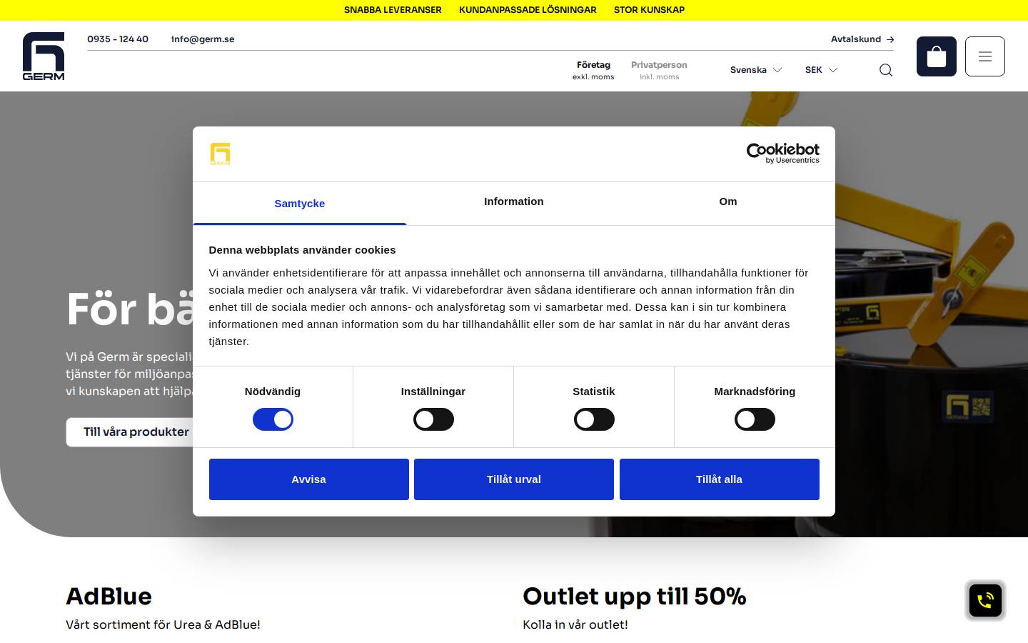 germ.se homepage screenshot