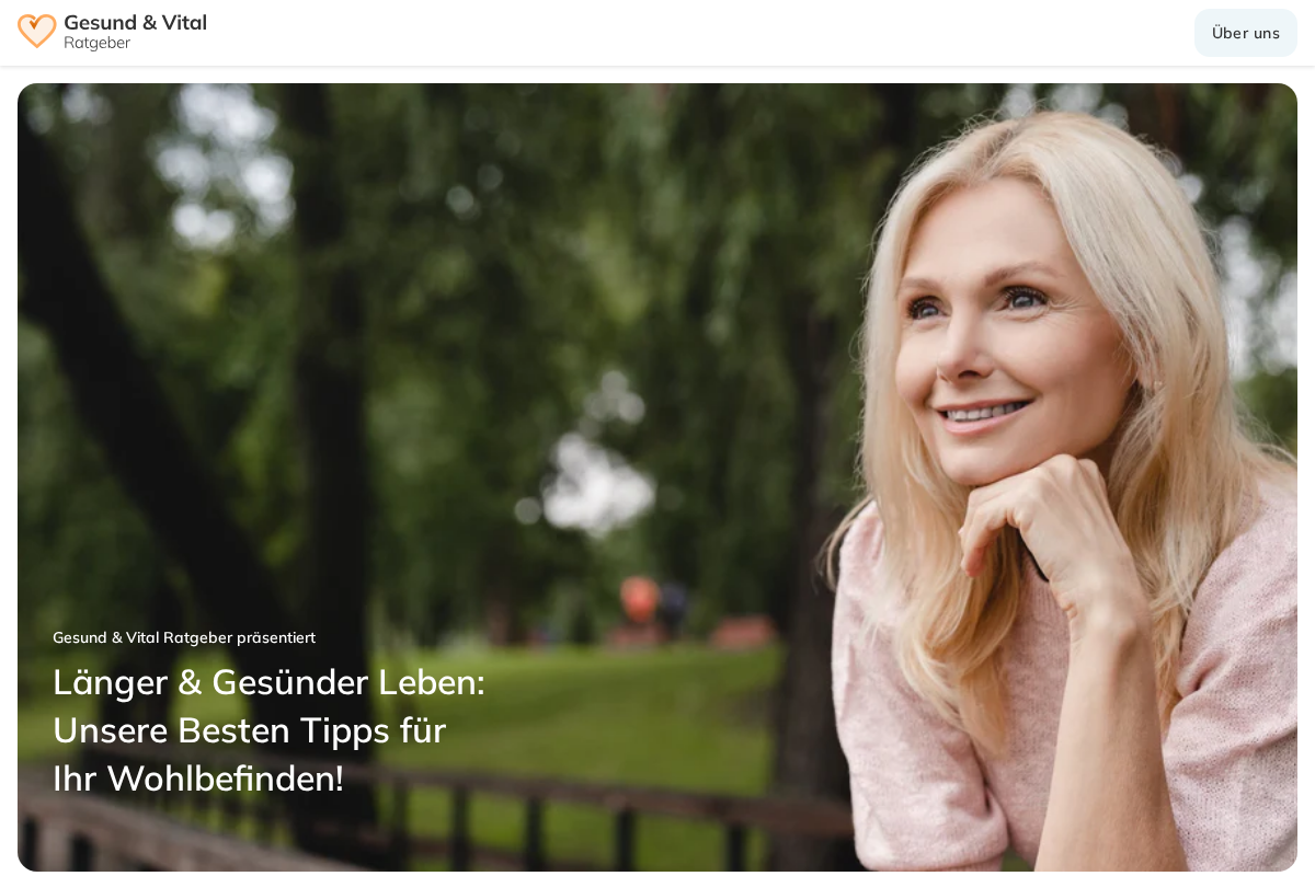 Gesund Vital Ratgeber homepage screenshot