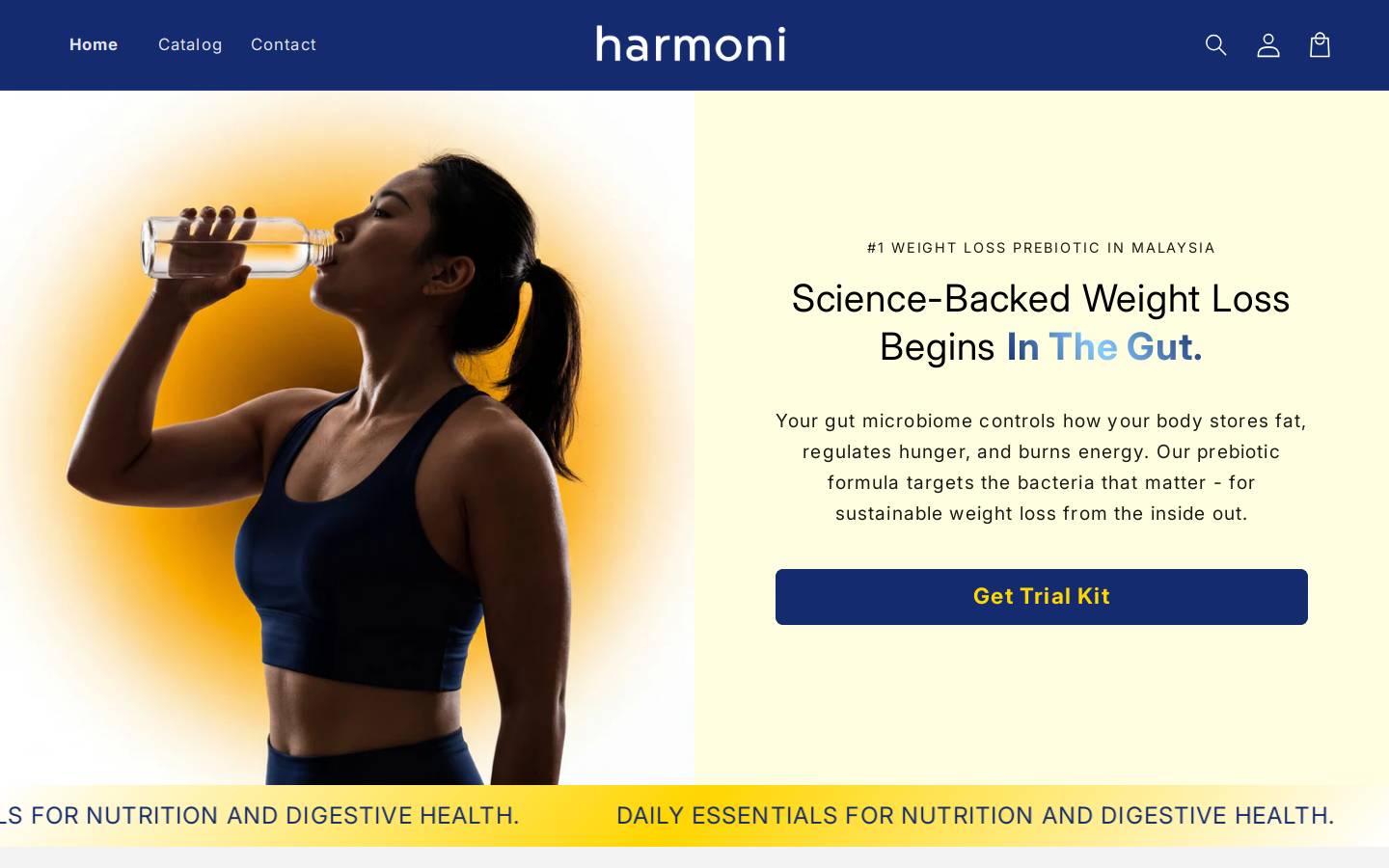 get-harmoni.com homepage screenshot