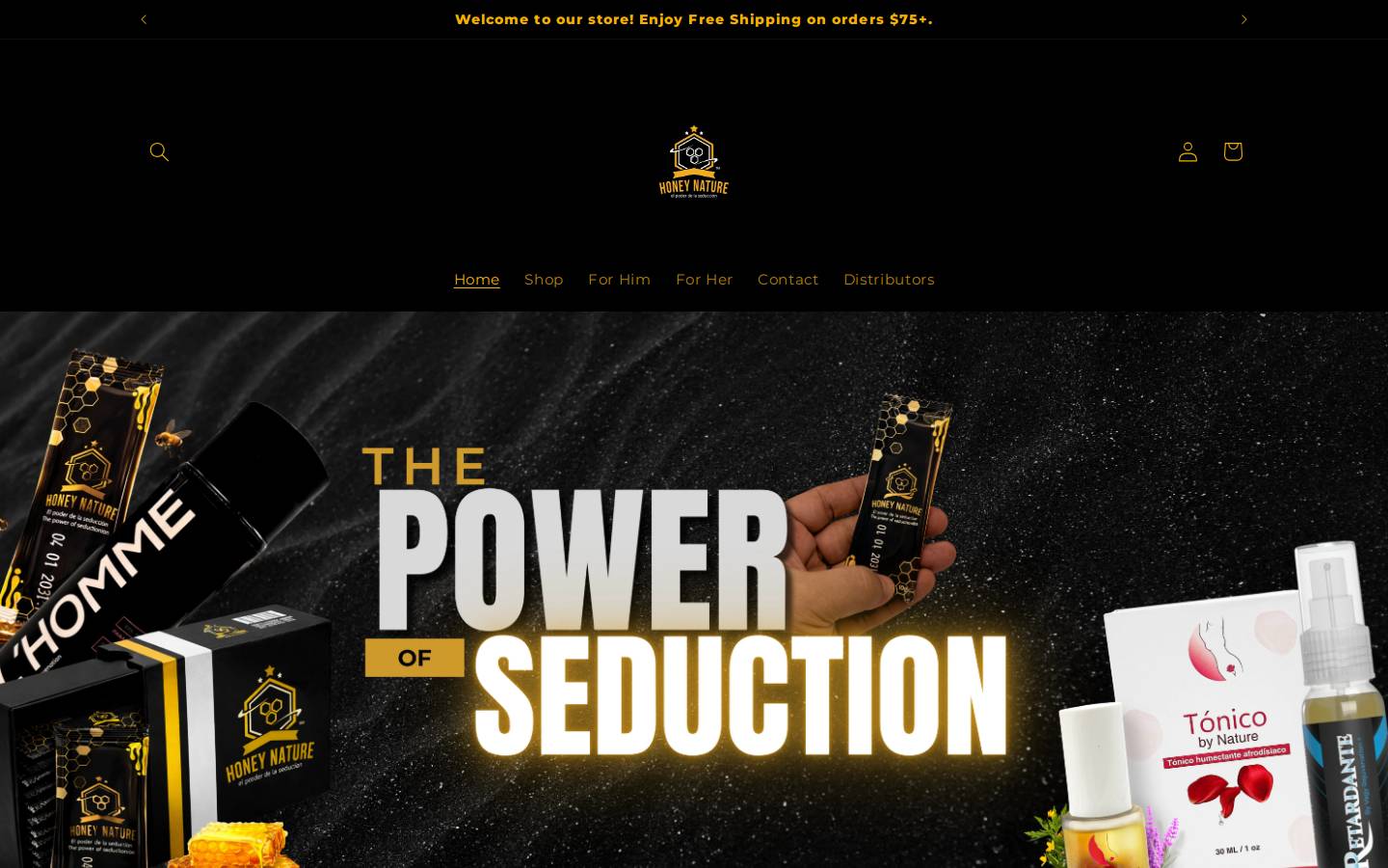 get-honeylove.com homepage screenshot