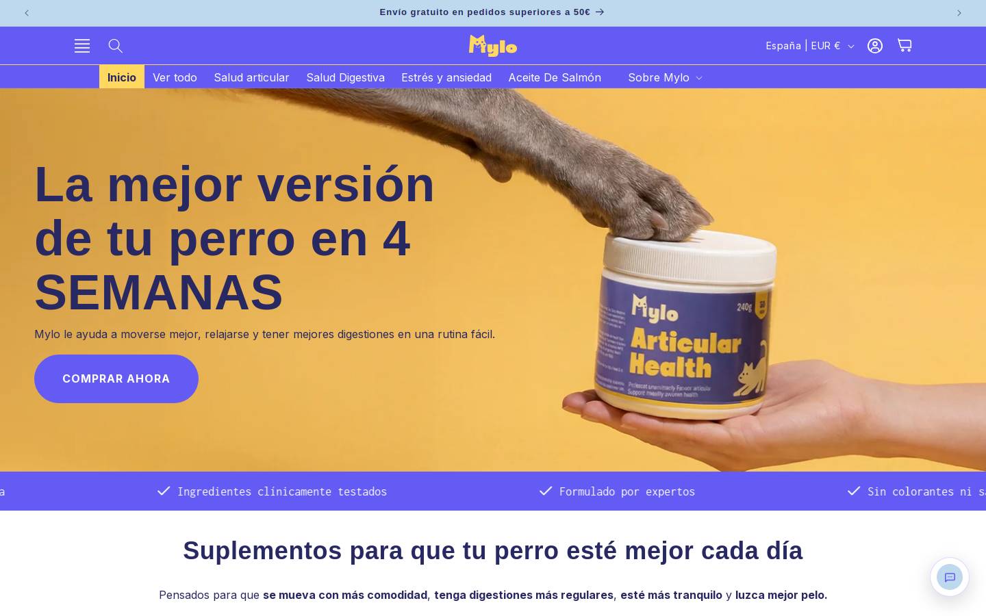 get-mylo.com homepage screenshot