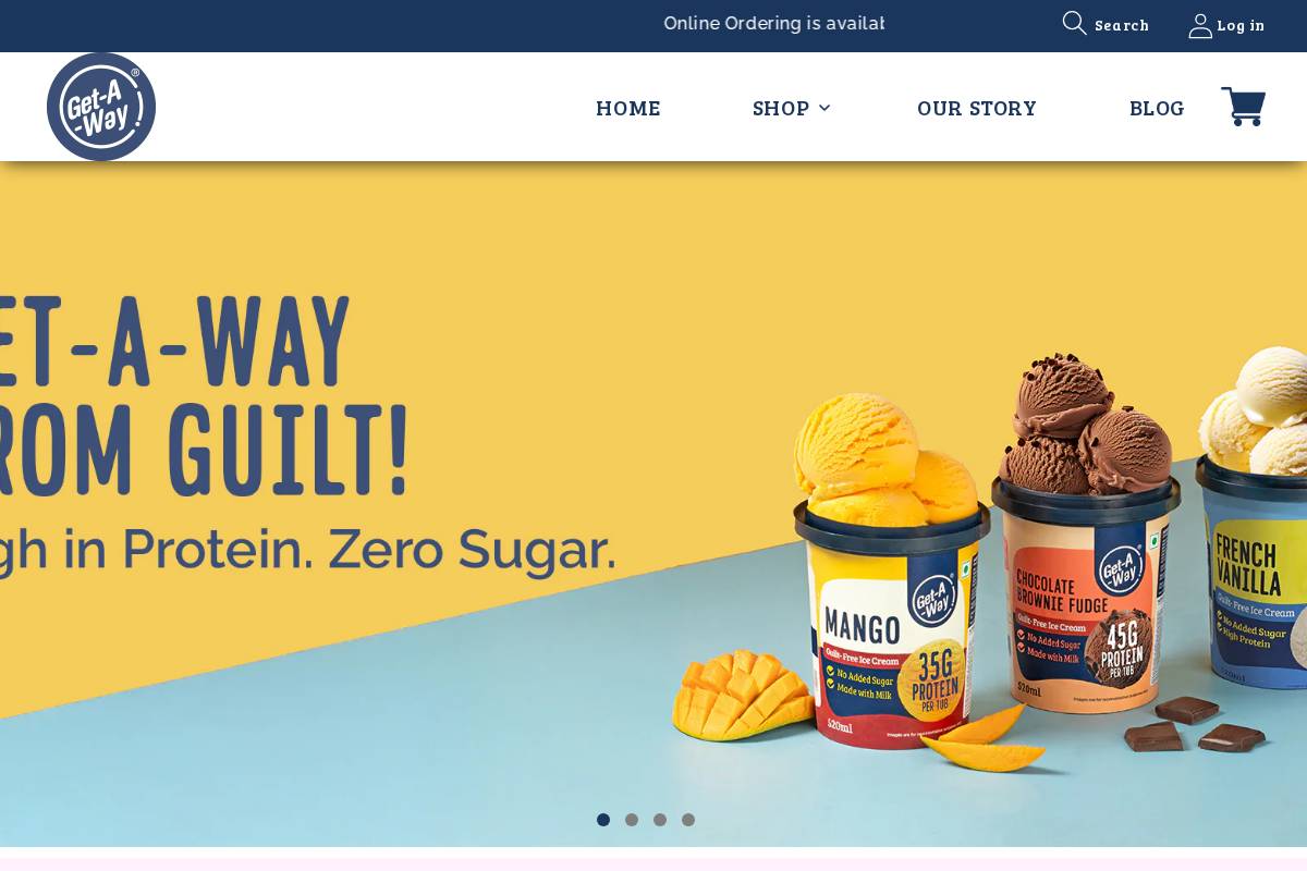 getawaydesserts.com homepage screenshot