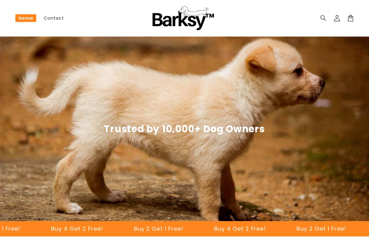 getbarksy.co homepage screenshot