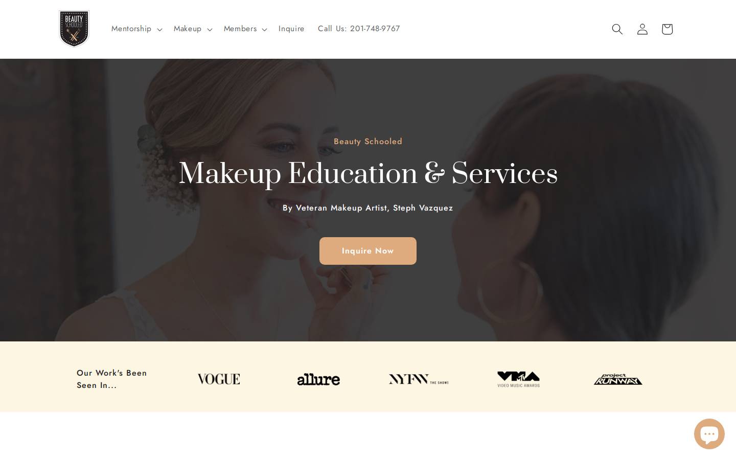 getbeautyschooled.com homepage screenshot