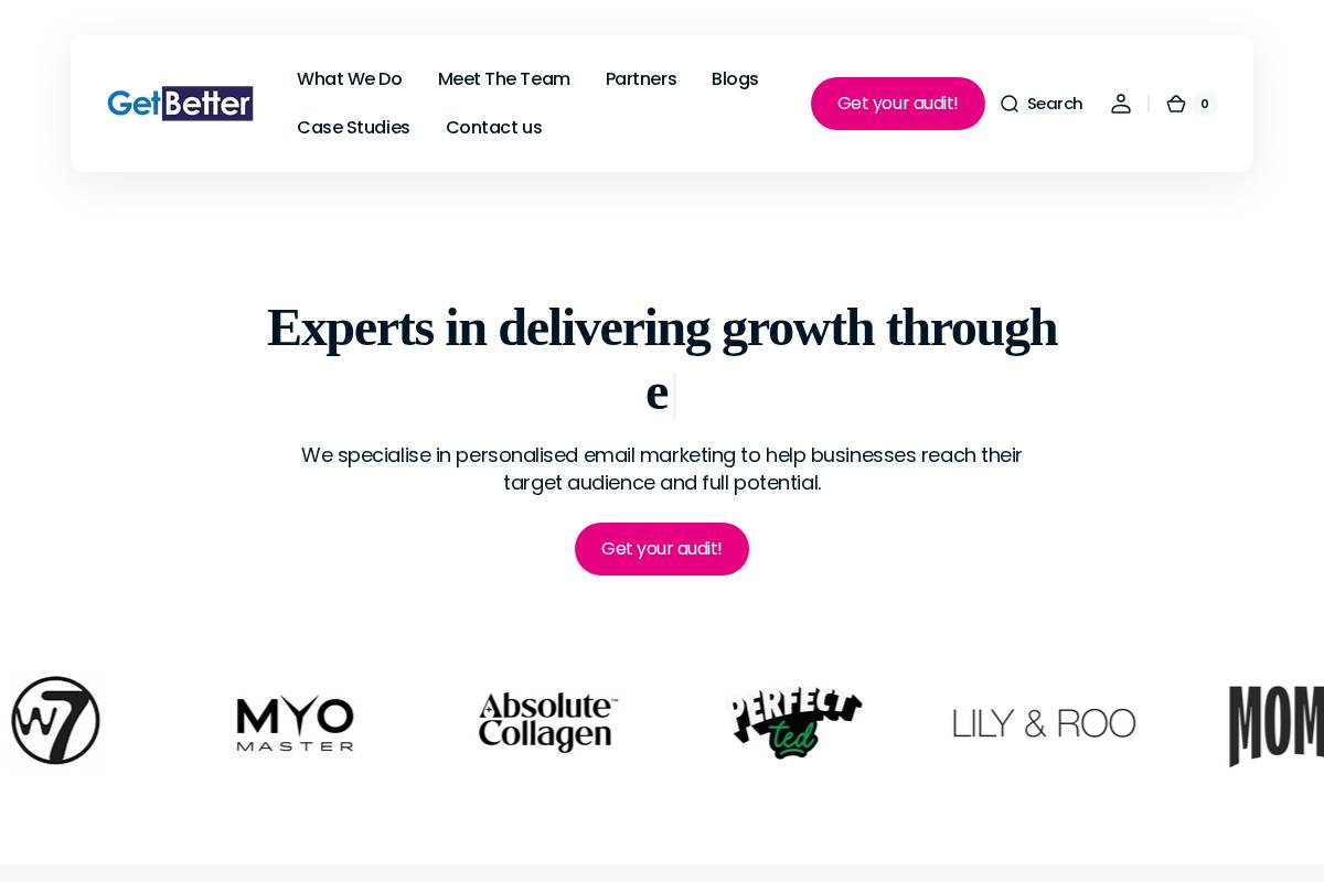 getbetter.co.uk homepage screenshot