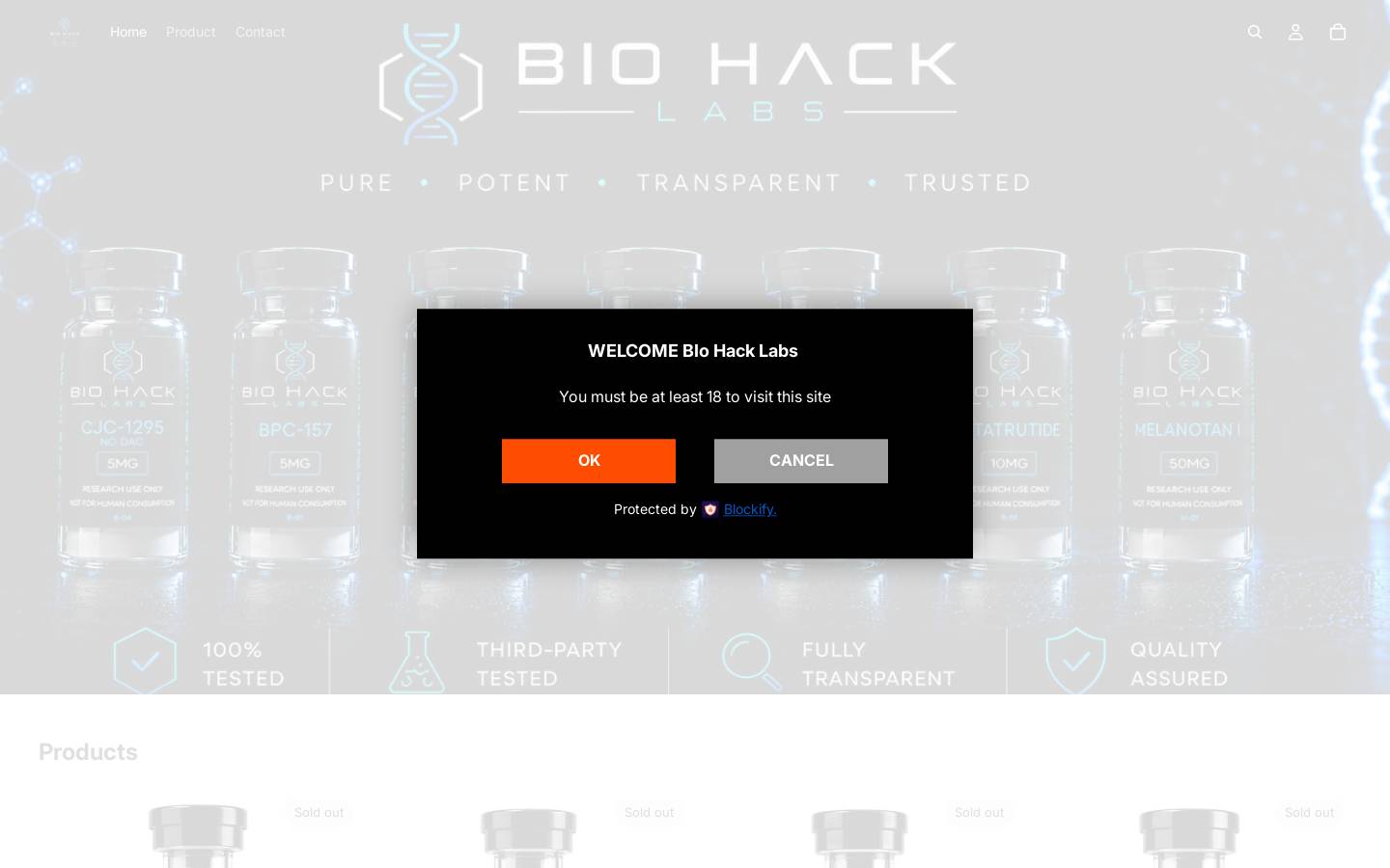 getbhl.com homepage screenshot