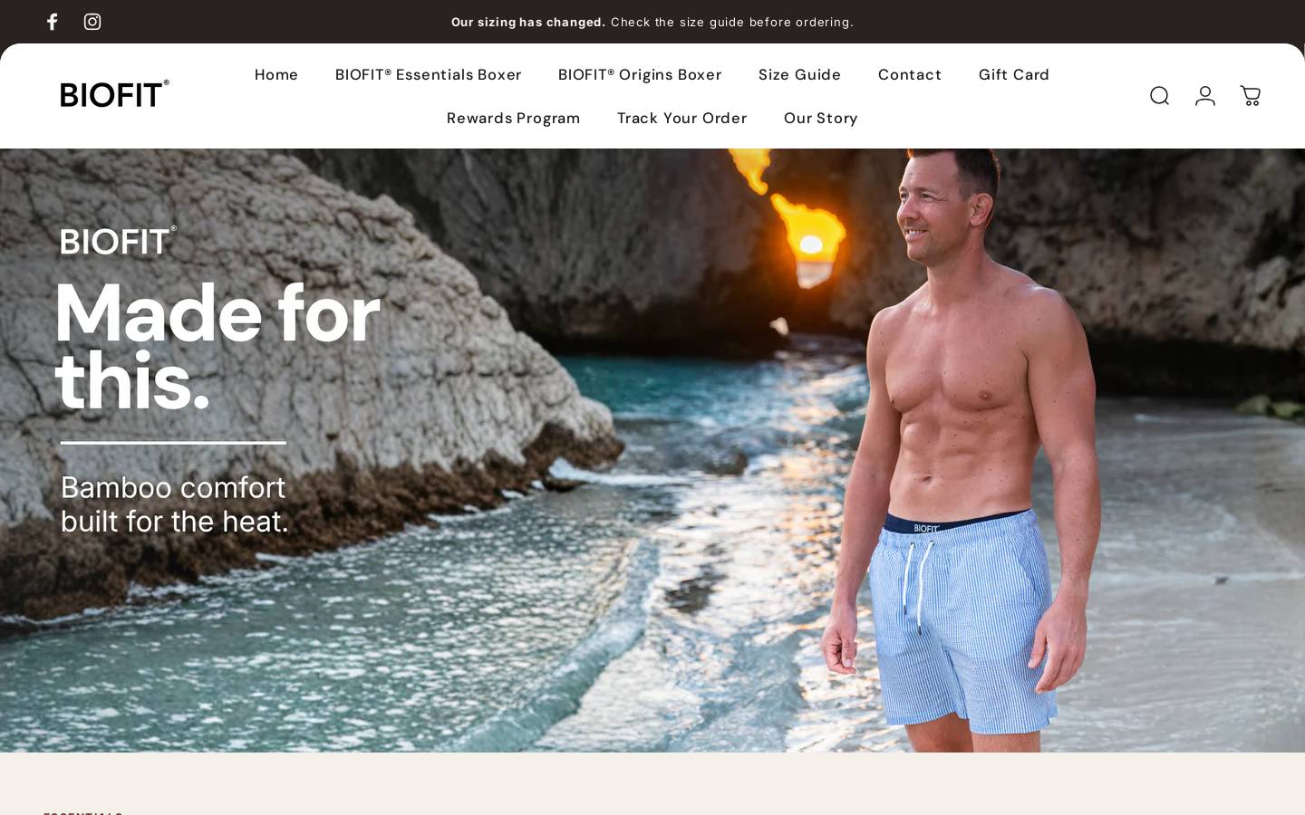 Getbiofit homepage screenshot