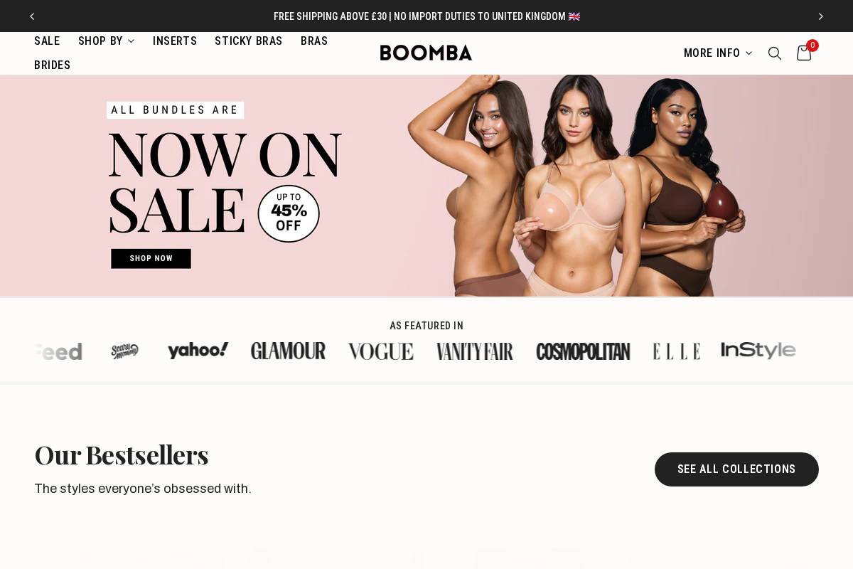 Getboomba homepage screenshot