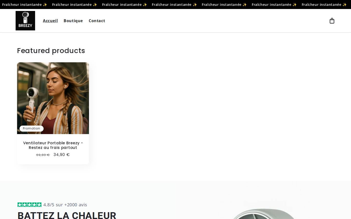 getbreezy.shop homepage screenshot