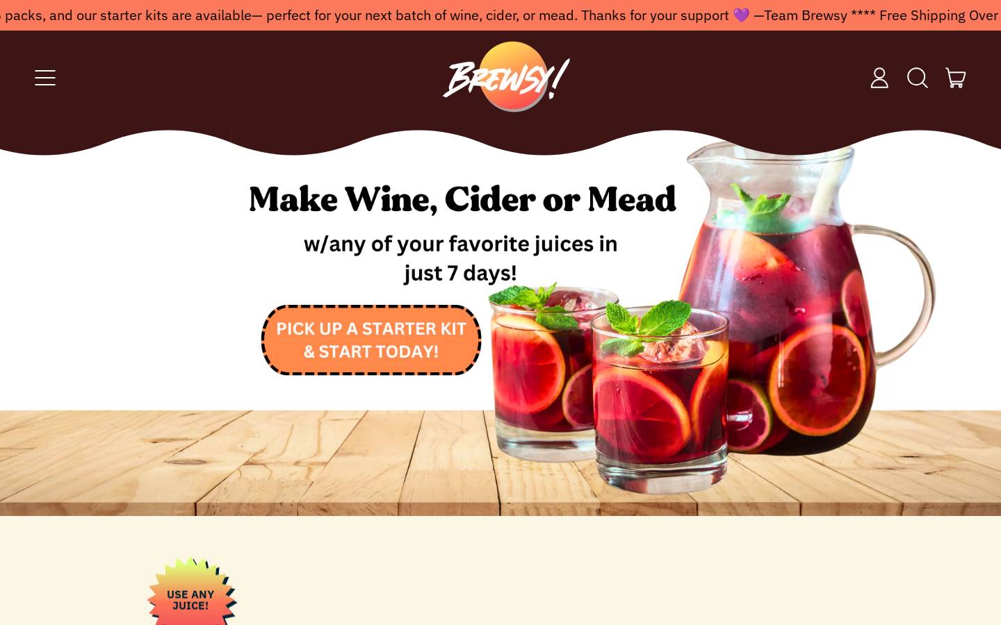 getbrewsy.com homepage screenshot