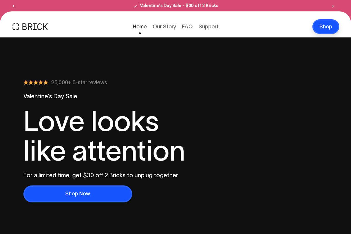 Getbrick homepage screenshot