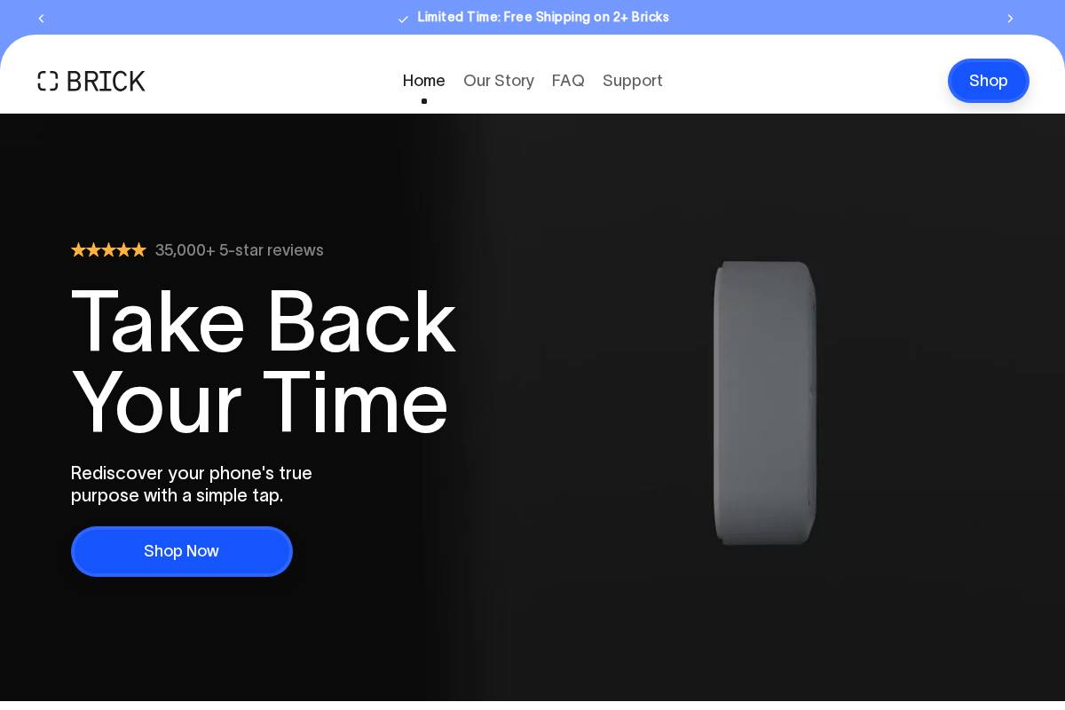 Getbrick homepage screenshot