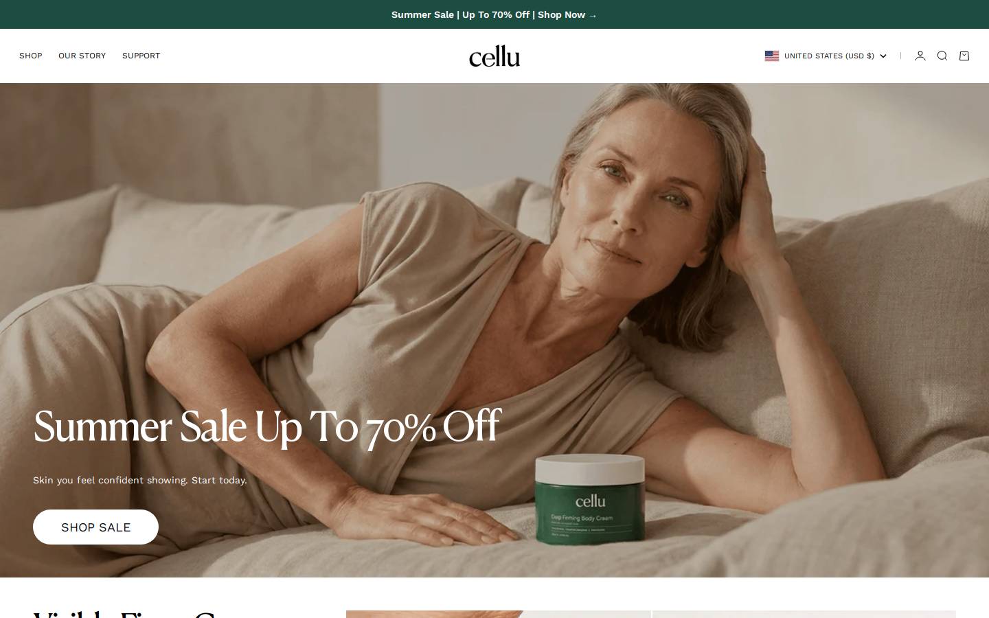 Cellu homepage screenshot