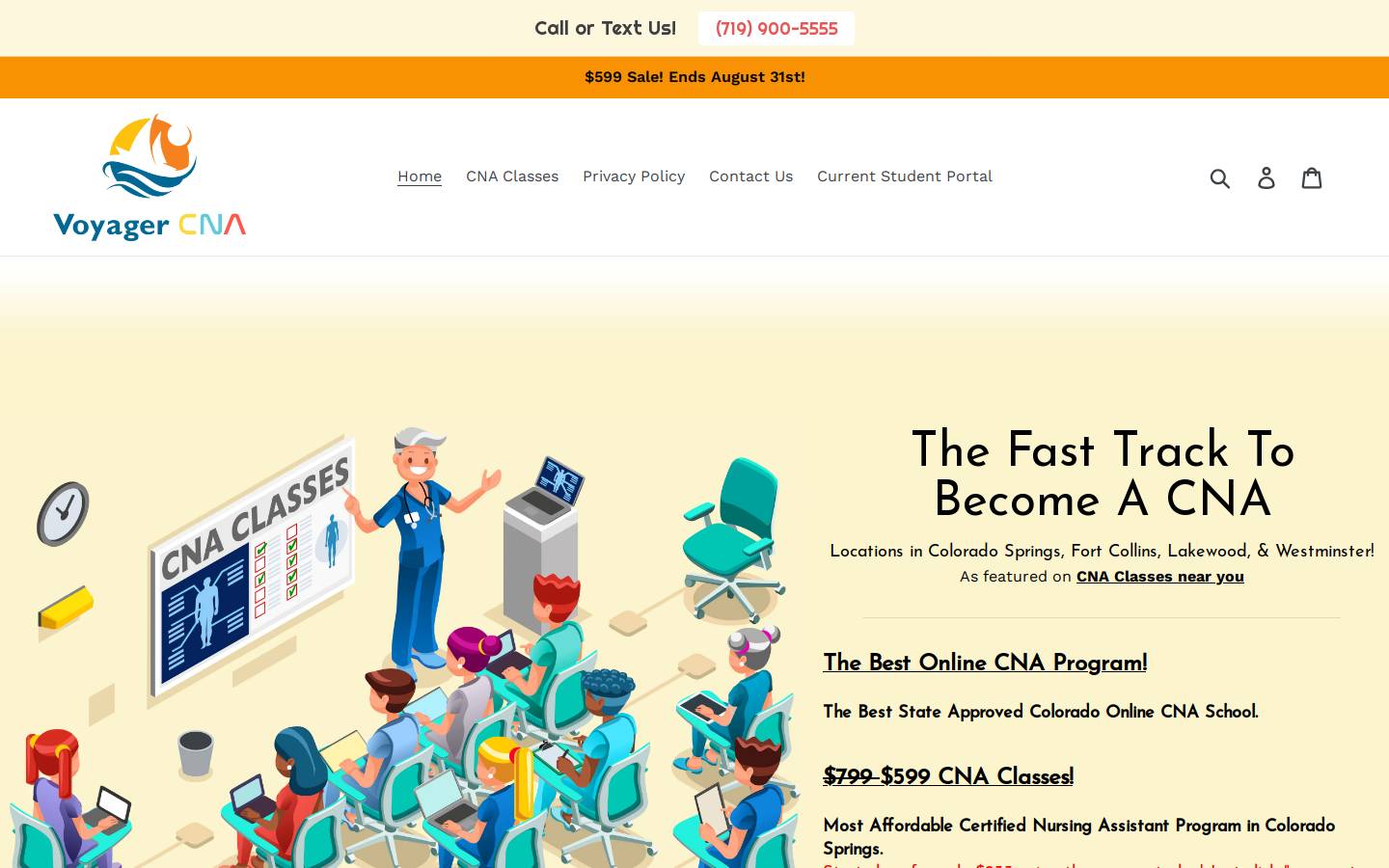 getcna.co homepage screenshot