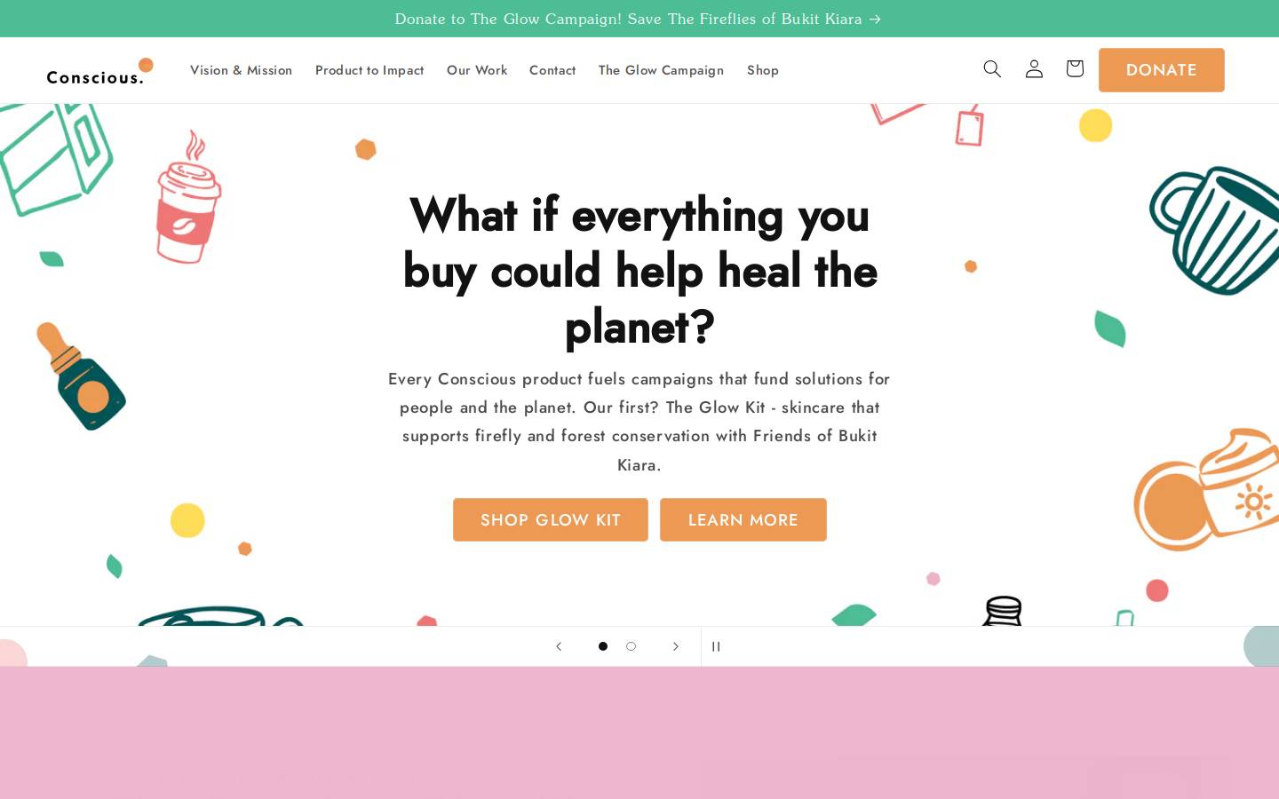 getconscious.co homepage screenshot