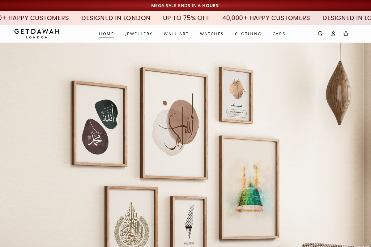 Getdawah | Established in 2015  homepage screenshot