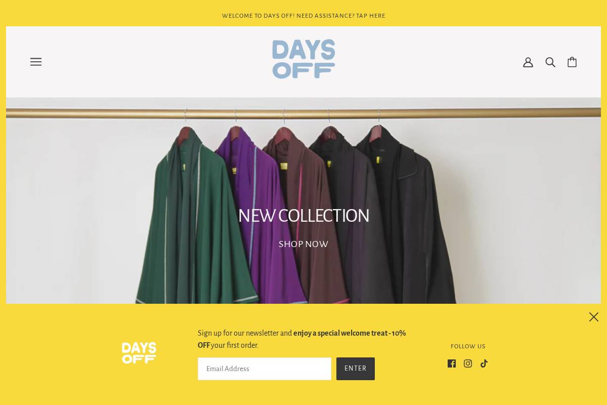 getdaysoff.com homepage screenshot