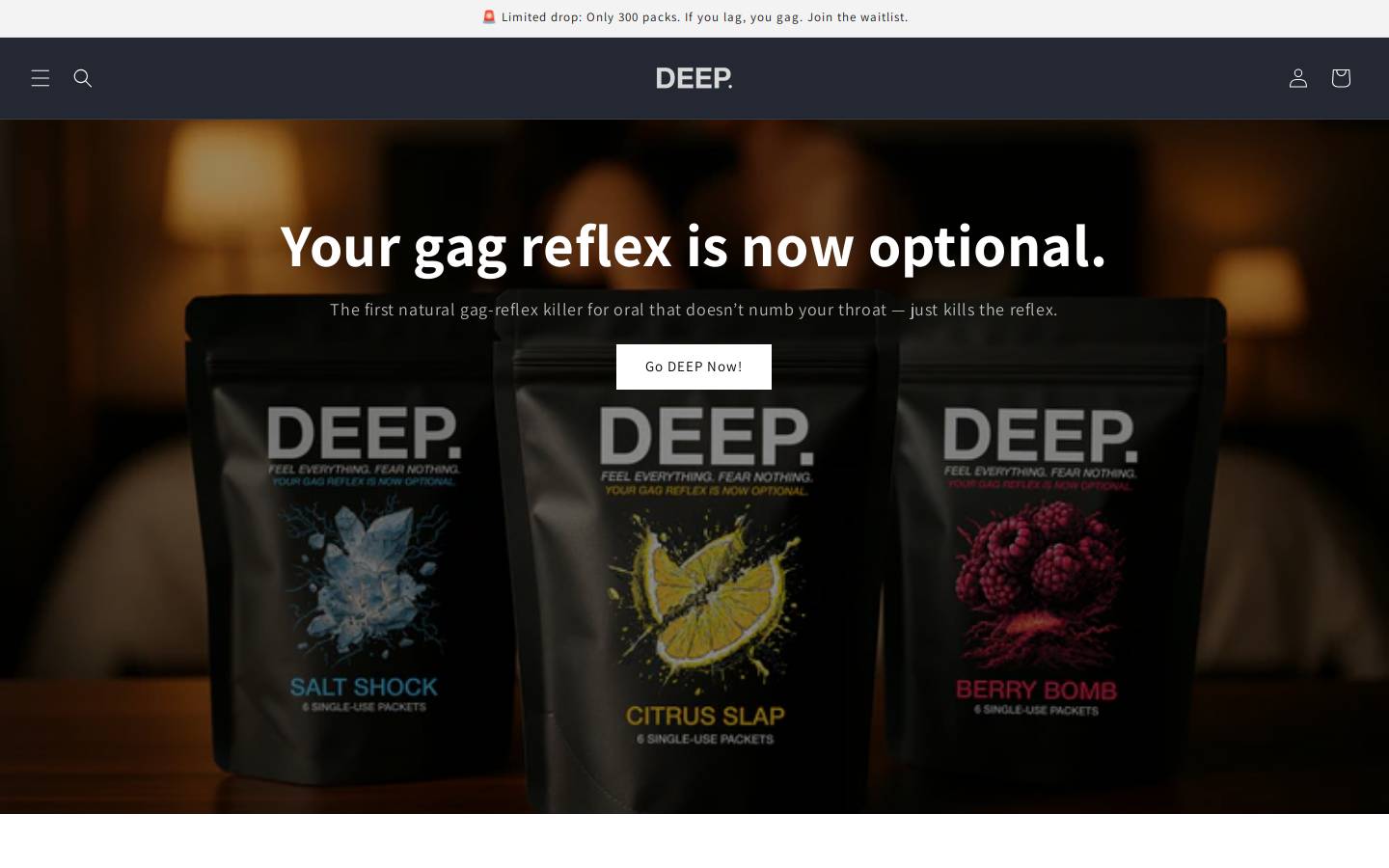 getdeepnow.com homepage screenshot