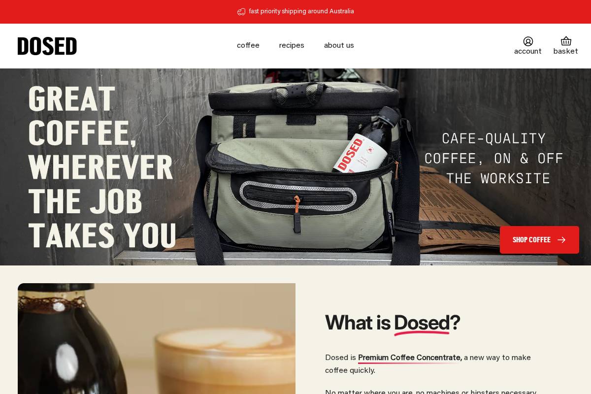 getdosed.co homepage screenshot
