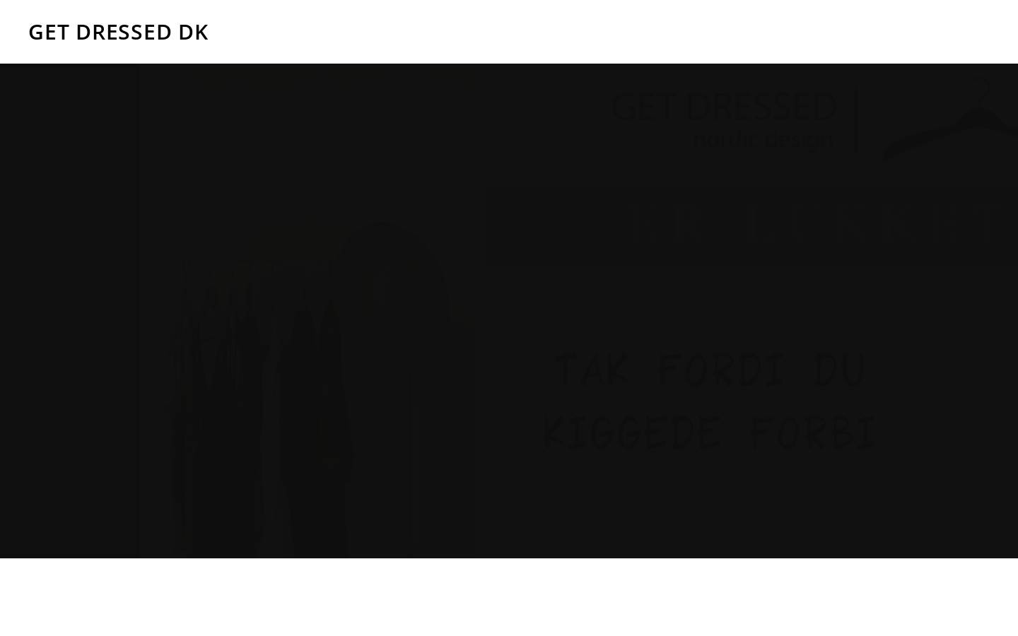 Get Dressed ApS homepage screenshot
